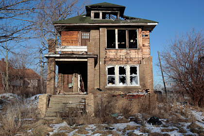 Заброшенный дом в Детройте