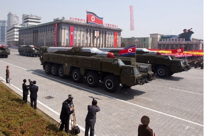 Ракеты «Мусудан» на параде в Пхеньяне