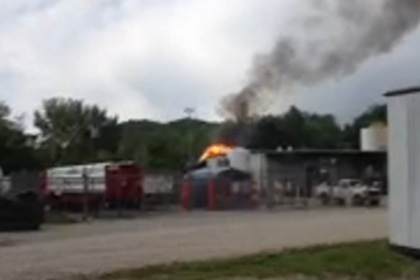Пожар на заводе Airgas