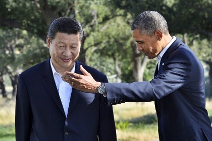  Си Цзиньпин (слева) и Барак Обама.