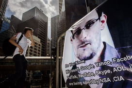 Баннер в поддержку Эдварда Сноудена, Гонконг 