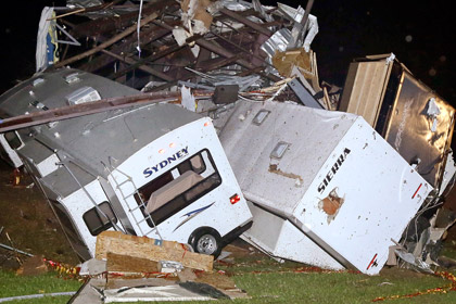 Последствия торнадо в Арканзасе