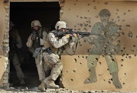 Американские солдаты в Эль-Фаллудже, Ирак