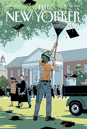 Обложка The New Yorker о будущем выпускников встревожила соцсети