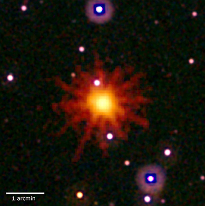 Звезда «поджарила» сверхмассивную черную дыру