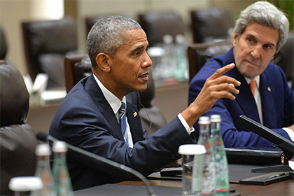 Обама напомнил Путину о связи санкций с минскими соглашениями
