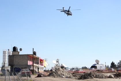 Мексиканская банда сбила полицейский вертолет