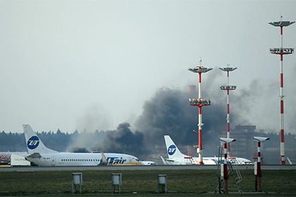 Рядом с аэропортом Внуково загорелась трава